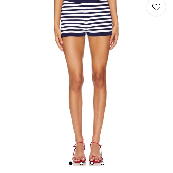 Navy and White Striped Knit Set - Picture 2 of 4